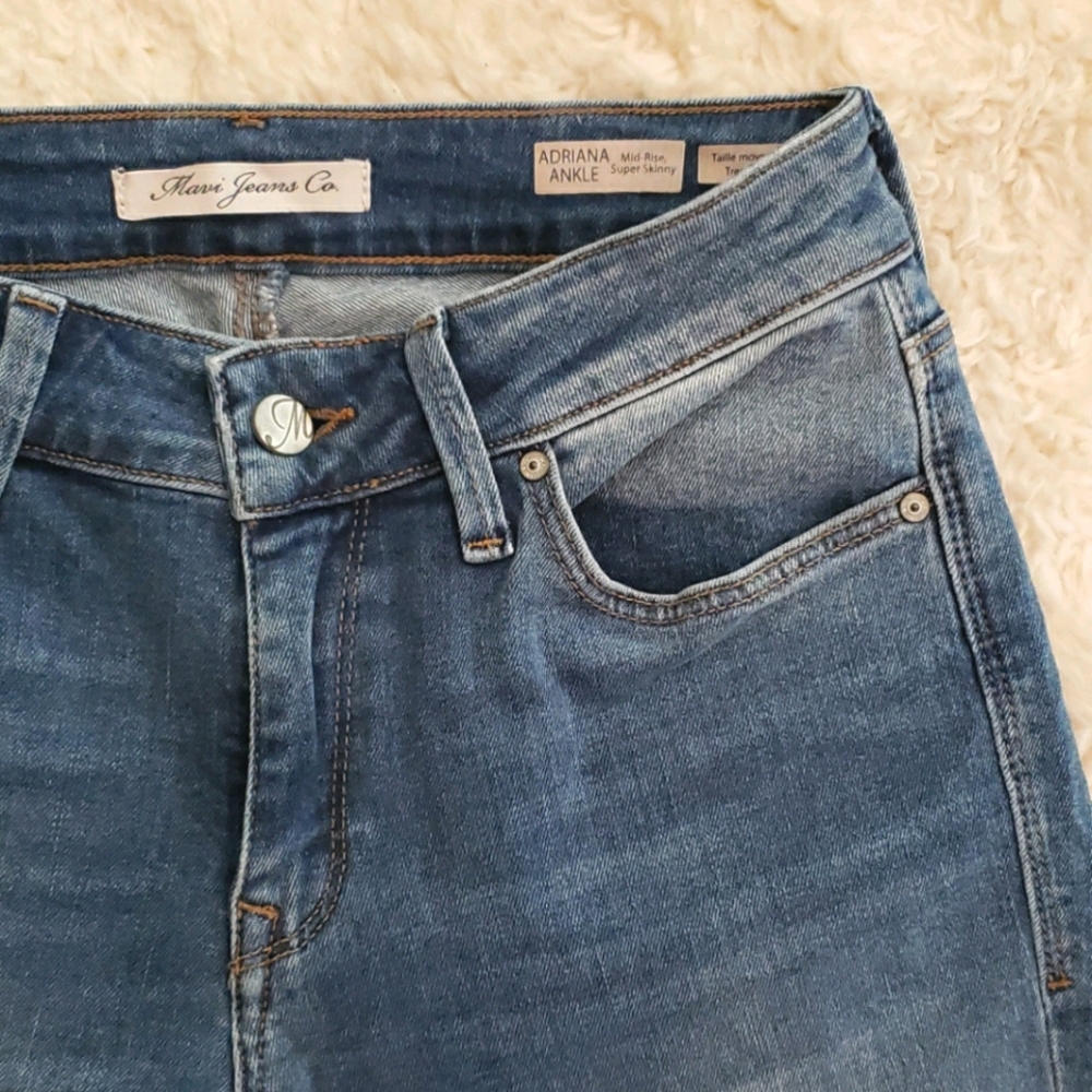 Mavi Adriana Ankle mid-rise super skinny jeans - Picture 5 of 9